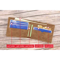 Krótki skórzany portfel - etui na karty - z zamkiemPortfele