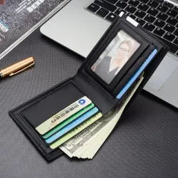 Krótki skórzany portfel - etui na kartyPortfele