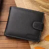 Short men's wallet - card holder - genuine leatherWallets