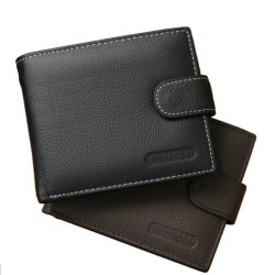 Kort herre lommebok - kortholder - ekte skinn