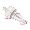 Motorrad-Benzin- / Kraftstoff- / Ölfilter - Universal - Aluminium - 6 mm