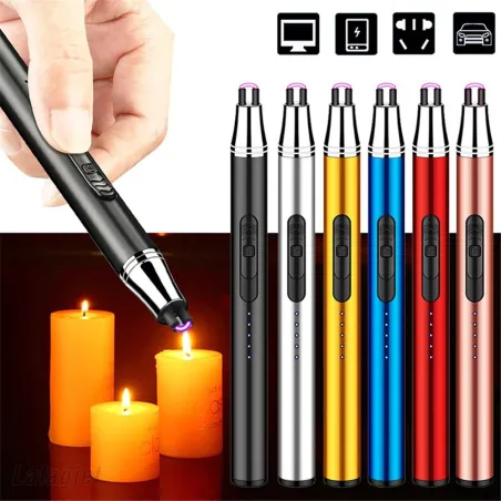 EncendedorEncendedor eléctrico Arc - resistente al viento - sin llama - carga USB
