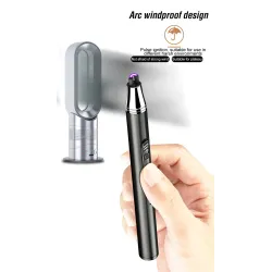 EncendedorEncendedor eléctrico Arc - resistente al viento - sin llama - carga USB