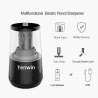 Apontador de lápis elétrico automático - tamanho ajustável - USB / alimentado por bateria
