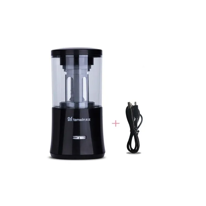 Automatisk elektrisk blyantspidser - justerbar størrelse - USB / batteridrevet