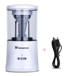 Automatischer elektrischer Bleistiftspitzer - einstellbare Größe - USB / batteriebetrieben