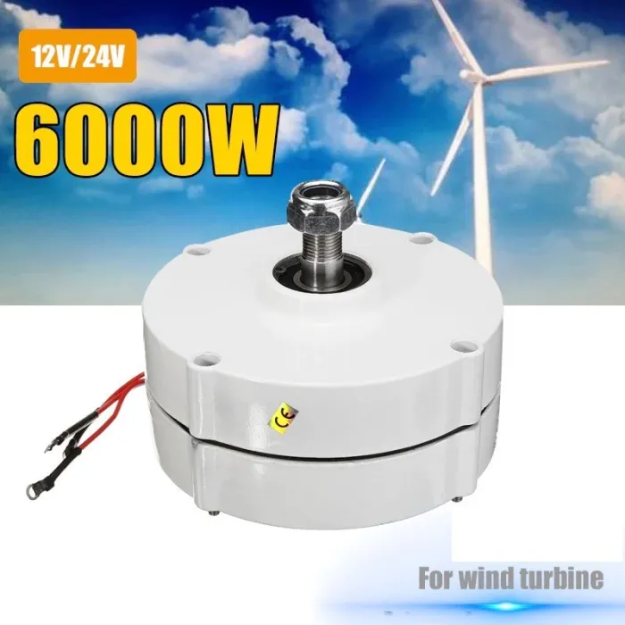 Motor til vindmøllegenerator - 12V / 24V - 6000W