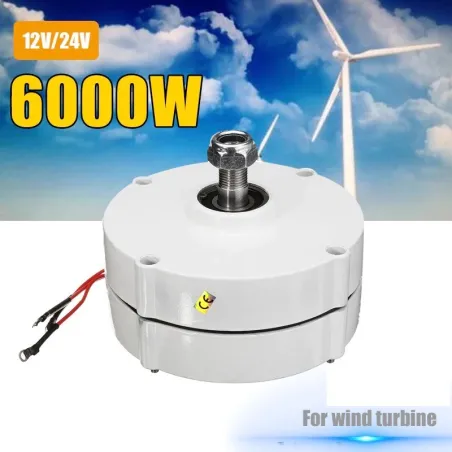 Motor til vindmøllegenerator - 12V / 24V - 6000W