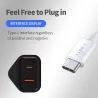 Seinälaturi - Iso-Britannian pistoke - C-tyypin / USB-kaksoisportti - PD - Pikalataus - 20W