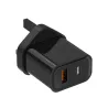 Seinälaturi - Iso-Britannian pistoke - C-tyypin / USB-kaksoisportti - PD - Pikalataus - 20W