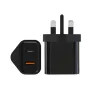 Ładowarka ścienna - wtyczka UK - podwójne porty typ-C / USB - PD - szybkie ładowanie - 20WŁadowarki