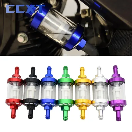 Motor gas/benzine/oliefilter - universeel - 8 mmMotorfiets onderdelen