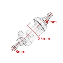 Motor gas/benzine/oliefilter - universeel - 8 mmMotorfiets onderdelen