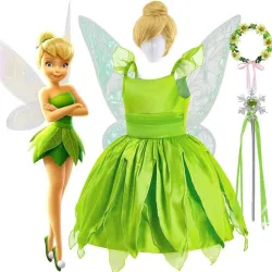 Tinkerbell / fata dei fiori verdi - costume da bambina