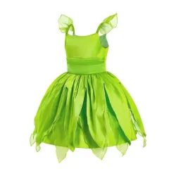 Tinkerbell / grøn blomsterfe - pige kostume