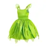 Tinkerbell / grøn blomsterfe - pige kostume