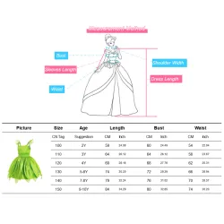 Tinkerbell / grøn blomsterfe - pige kostume