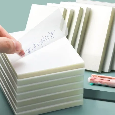 Notes autocollantes transparentes - étanches - 50 pièces