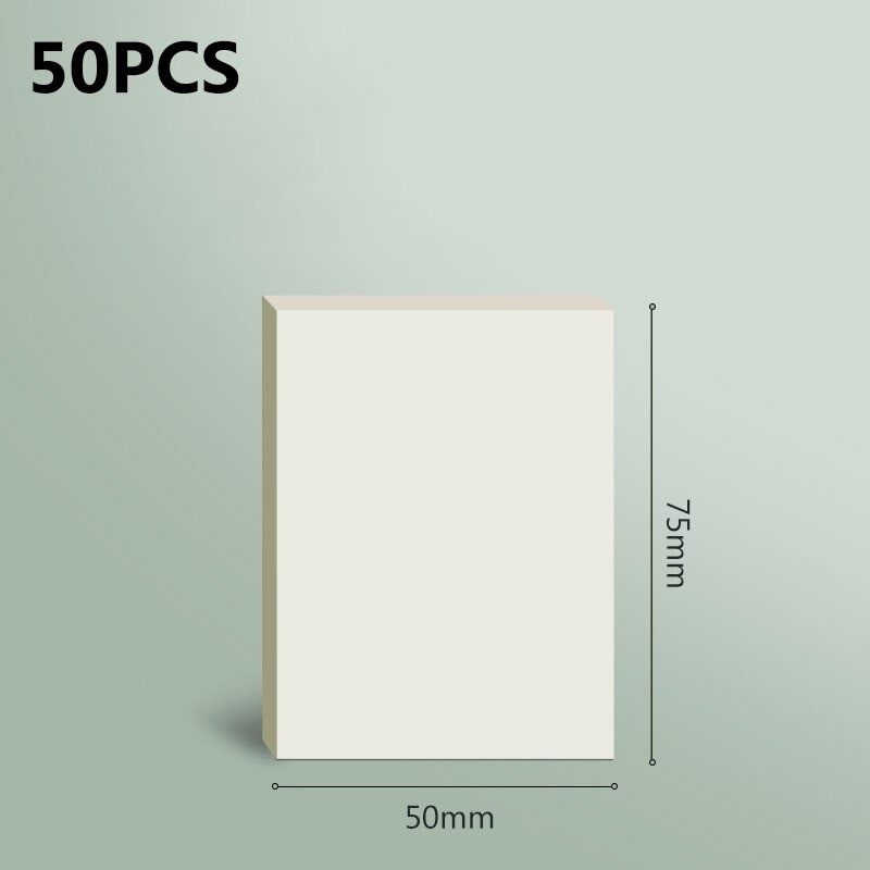 Foglietti adesivi trasparenti - impermeabili - 50 pezzi