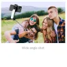 L15 - selfie stick - składany mini statyw - ze światłem wypełniającym - Bluetooth - zdalna migawkaKije do selfie