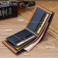 Skórzany portfel vintage - etui na karty kredytowePortfele