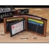 Portefeuille en cuir vintage - porte-cartes de crédit