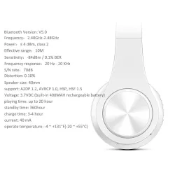 Casque sans fil / Bluetooth - casque - microphone intégré