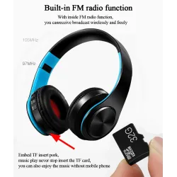 Casque sans fil / Bluetooth - casque - microphone intégré