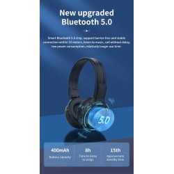 Zealot B570 - Bluetooth headphones - headset - LCD display - micro-SD slot - microphone - noise reductionHeadsets