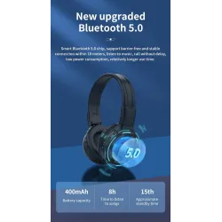 Zealot B570 - Casque Bluetooth - casque - écran LCD - slot micro-SD - microphone - réduction de bruit