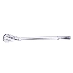 Paille en acier inoxydable - cuillère - filtre à thé