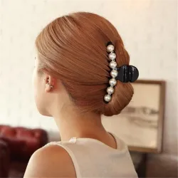 Barrette à cheveux avec perles