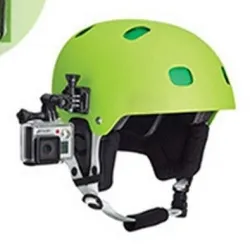 Hjelmtilbehør - for GoPro - buet monteringsbase - selvklebende klistremerker - 16 stk