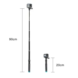 Wysuwany ręczny kijek do selfie - drążek teleskopowy - stop aluminium - do GoPro / Xiaoyi / SJCAMKije do selfie