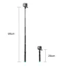 Perche à selfie portable extensible - perche télescopique - alliage d'aluminium - pour GoPro / Xiaoyi / SJCAM
