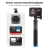 Perche à selfie portable extensible - perche télescopique - alliage d'aluminium - pour GoPro / Xiaoyi / SJCAM