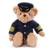 Pilot / captain teddy bear - flight attendant - plush toyCuddly toys