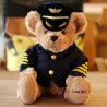 Pilot / captain teddy bear - flight attendant - plush toyCuddly toys