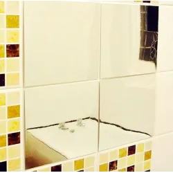 Square mirror tile - wall sticker - 15 * 15 cmBathroom & Toilet