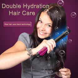 Alisador de cabelo / modelador de cabelo - controle de temperatura - aquecimento rápido - cabelo molhado / seco