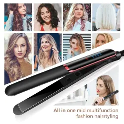 Piastra per capelli / arricciacapelli - controllo della temperatura - riscaldamento rapido - capelli bagnati / asciutti