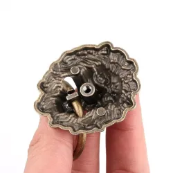 MueblesCabeza de león de aleación - manija de mueble antiguo - 67 * 43 mm - 1 pieza