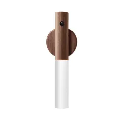 LED-Wandleuchte aus Holz - Infrarot- / Nachtsensor - kabellos - USB-Aufladung
