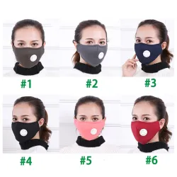 Beskyttende ansiktsmaske - PM25 aktivert kullfilter - luftventil