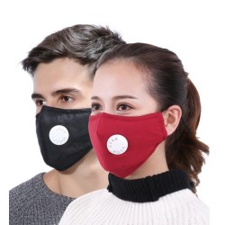 Beskyttende ansigts-/mundmaske - PM25 aktivt kulfilter - luftventil