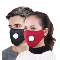 Mascherina protettiva viso/bocca - filtro a carboni attivi PM25 - valvola sfiato