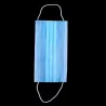Masque jetable visage / bouche - jetable - bleu - 50 pièces