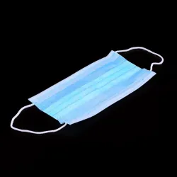 Masque jetable visage / bouche - jetable - bleu - 50 pièces