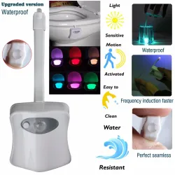 LED nightlight - toilet lamp - motion sensor - 8-colorsBathroom & Toilet