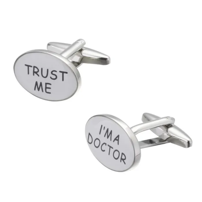 "I'm A Doctor" / "Trust Me" - mansjettknapper